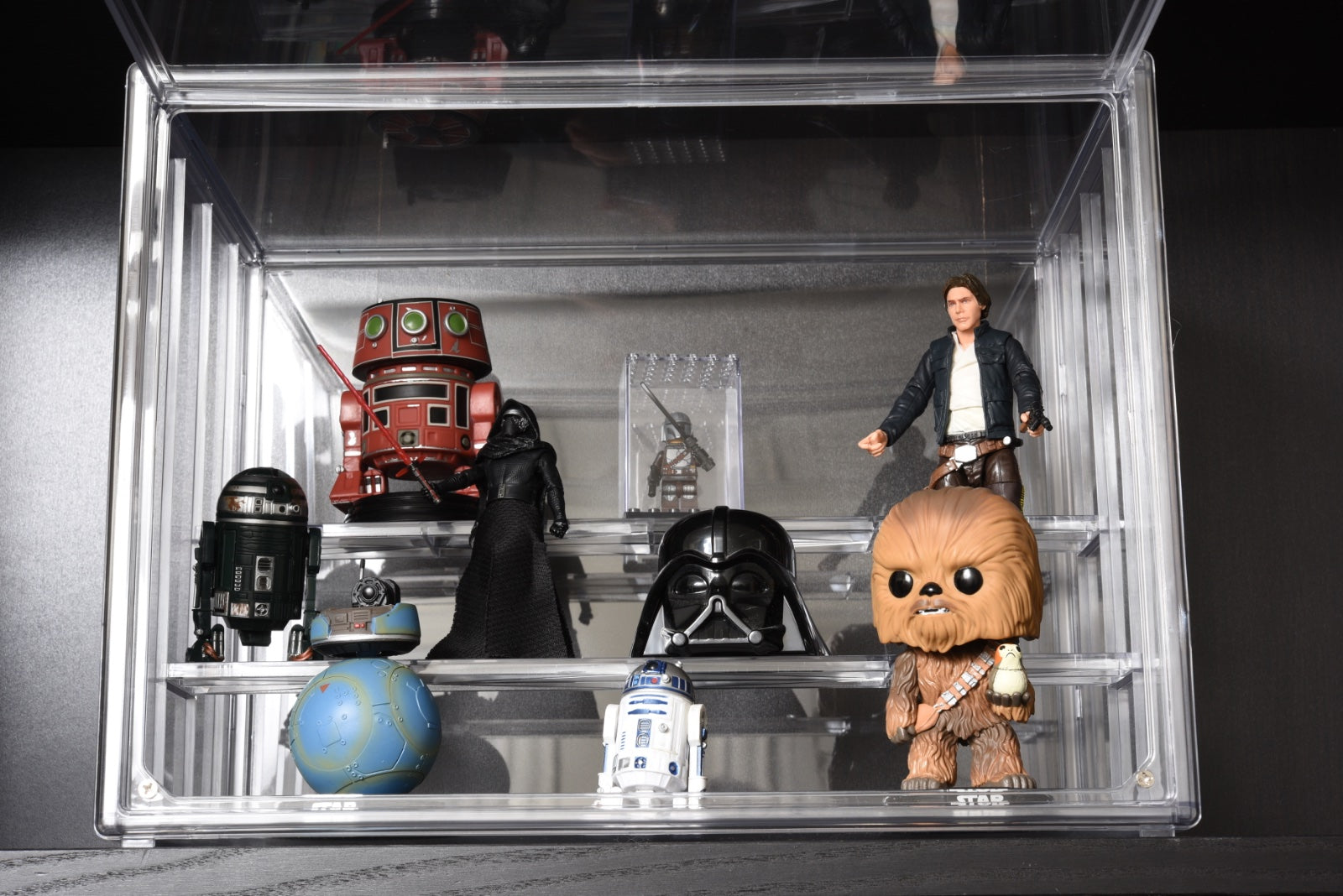 EVORETRO Figurine Stackable Box  Display : 6,3*24*27cm