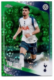 2025-26 Topps Chrome UEFA Sapphire Dominic Solanke Green Refractor #29/99
