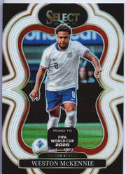 2025-26 Select Road to FIFA World Cup Weston McKennie Mezzanine White #14/20