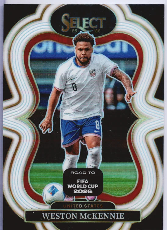 2025-26 Select Road to FIFA World Cup Weston McKennie Mezzanine White #14/20