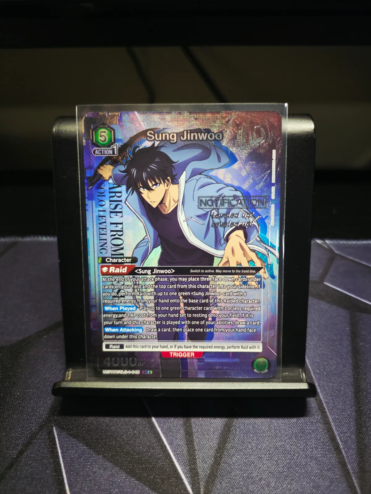 Sung Jinwoo (048) (SR*) UE17BT/SLG-1-048 · Foil (UE17BT: SOLO LEVELING)