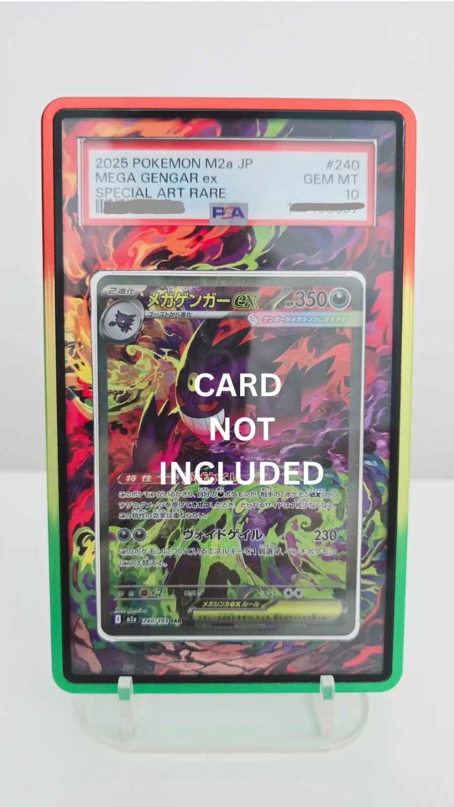 PSA Magnetic Case (sealed) with Extended Artwork -  Mega Gengar Ex AH SIR 284/217 and MD SAR 240/193