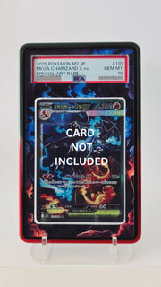 PSA Magnetic Case (Black & Red) (sealed) with Extended Artwork -  Mega Charizard Ex SIR 125/094 PF and SAR 110/080 IX