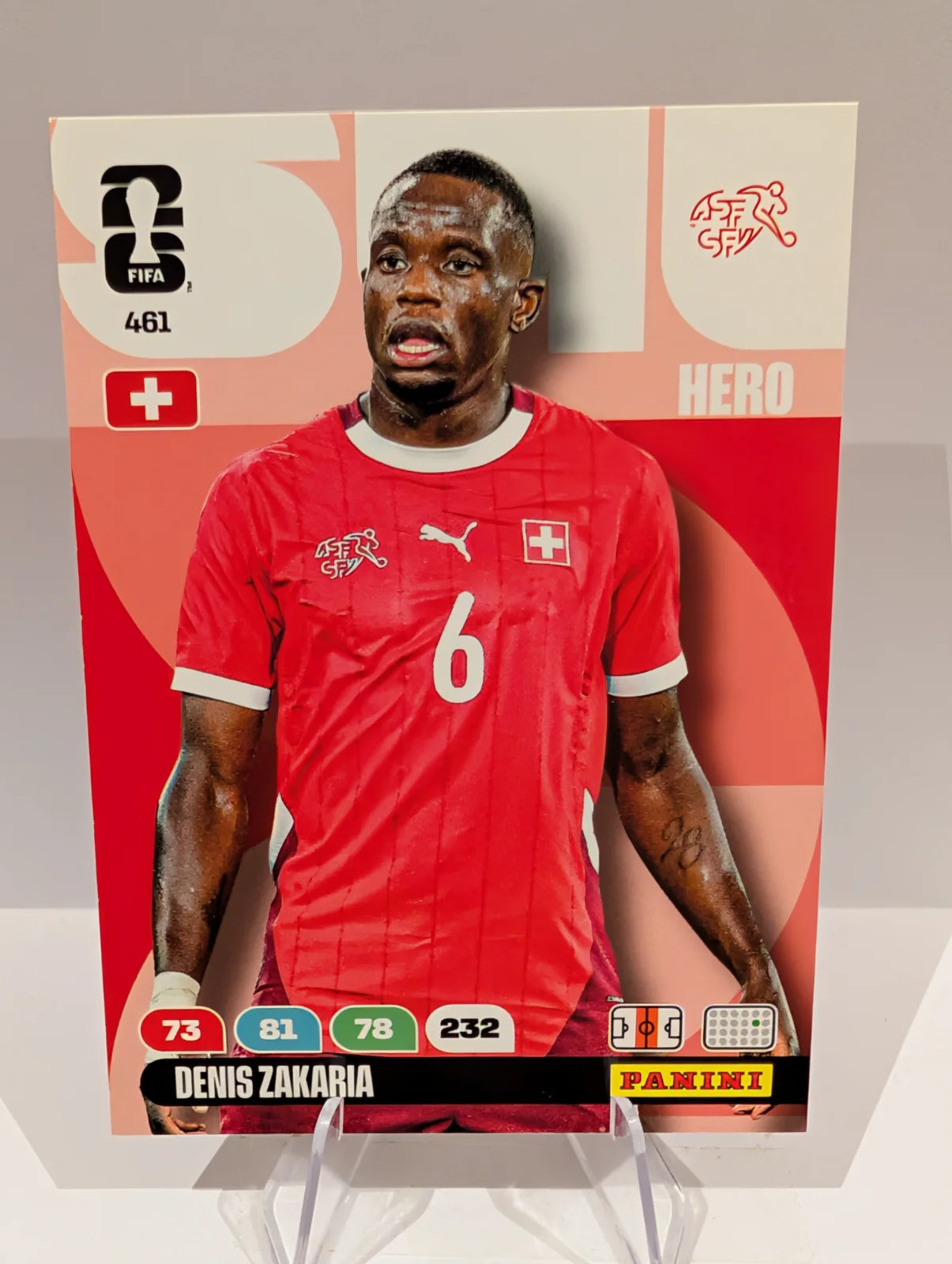 461 Denis Zakaria - Switzerland - Panini Adrenalyn XL World Cup 2026