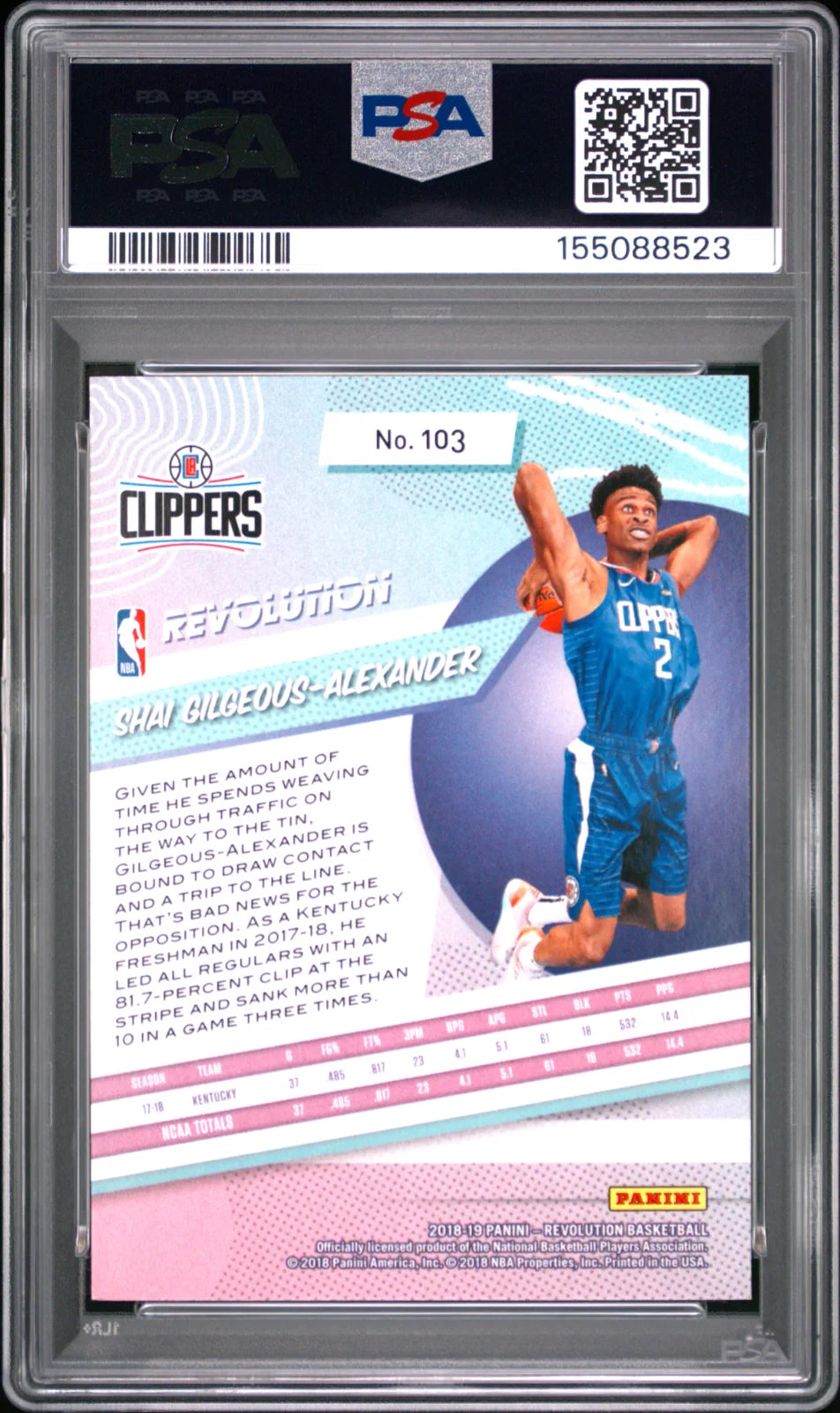 Shai Gilgeous-Alexander 2018 Panini Revolution