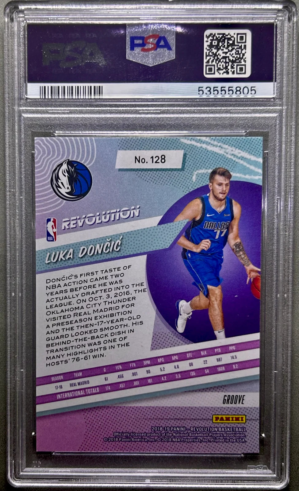 Luka Doncic 2018 Panini Revolution Groove PSA 9