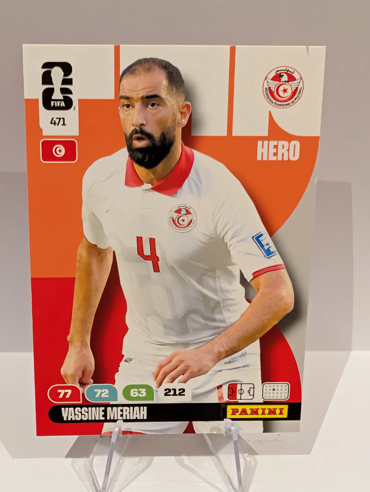 471 Yassine Meriah - Tunisia - Panini Adrenalyn XL World Cup 2026