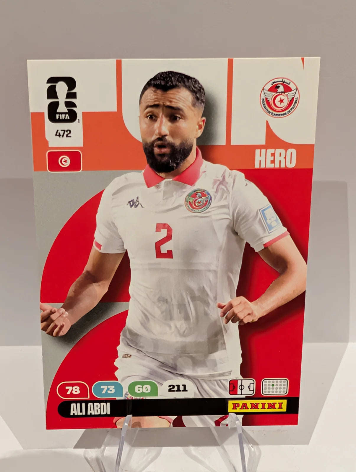472 Ali Abdi - Tunisia - Panini Adrenalyn XL World Cup 2026
