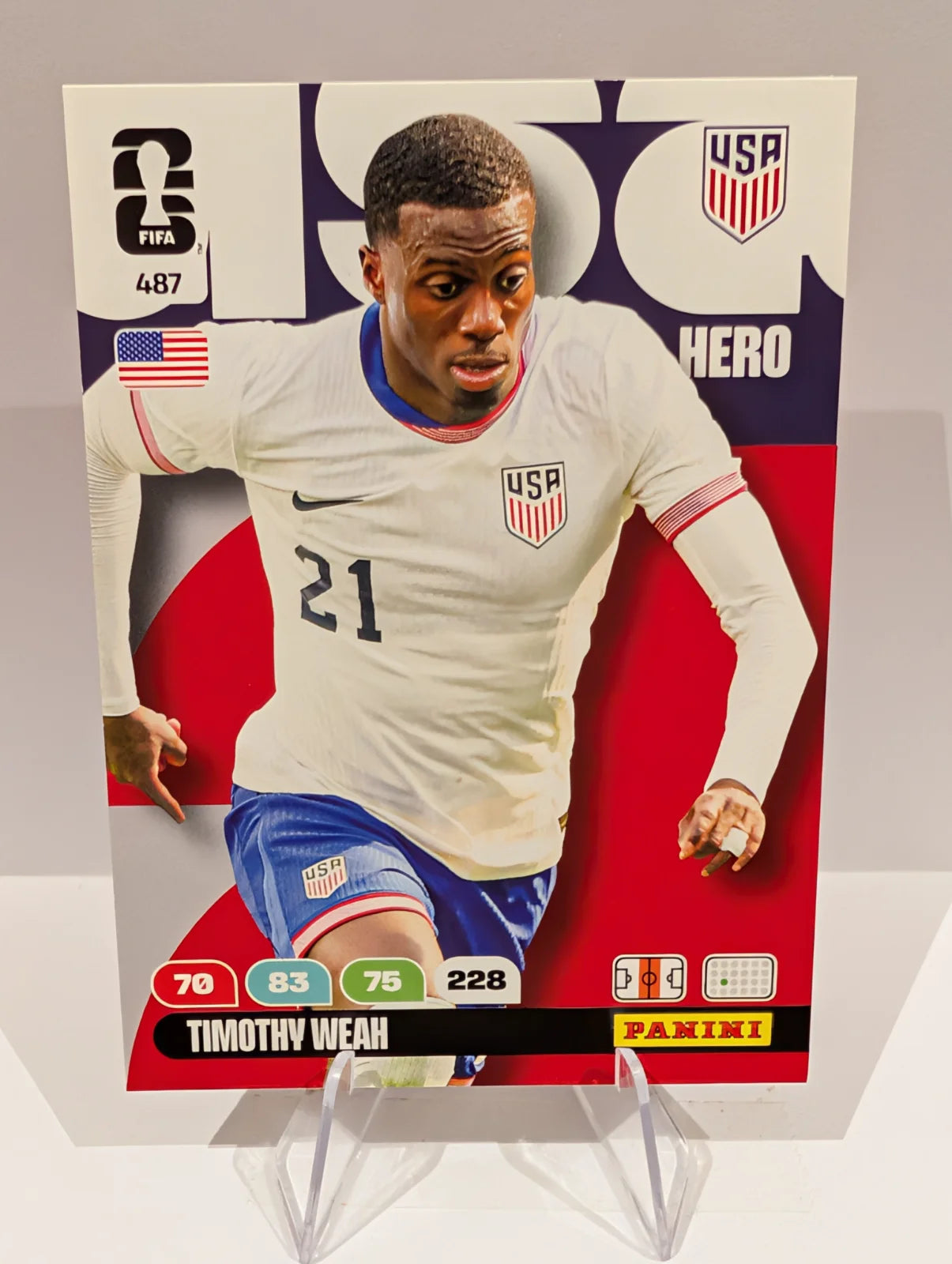 487 Timothy Weah - United States - Panini Adrenalyn XL World Cup 2026