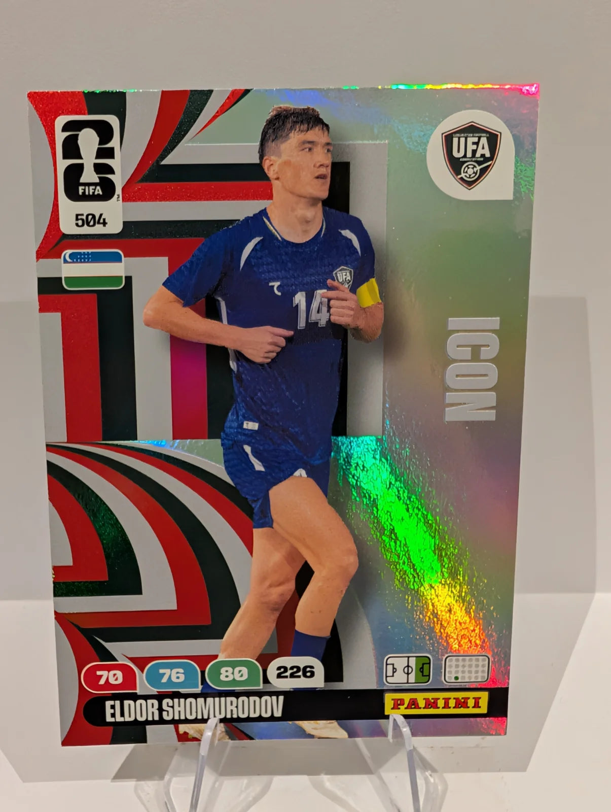 504 Eldor Shomurodov - Uzbekistan - Panini Adrenalyn XL World Cup 2026
