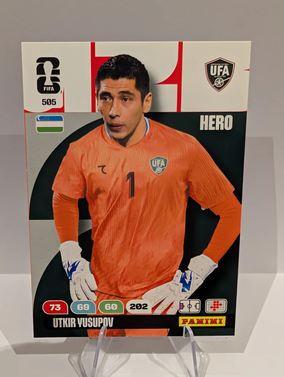 505 Utkir Yusupov - Uzbekistan - Panini Adrenalyn XL World Cup 2026