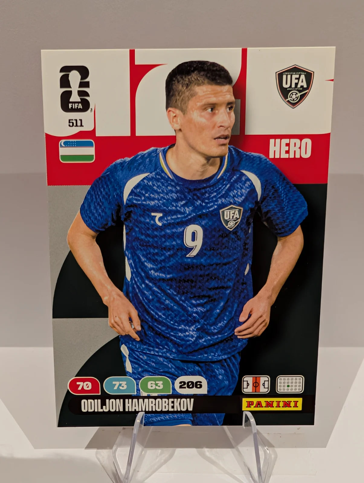 511 Odiljon Hamrobekov - Uzbekistan - Panini Adrenalyn XL World Cup 2026
