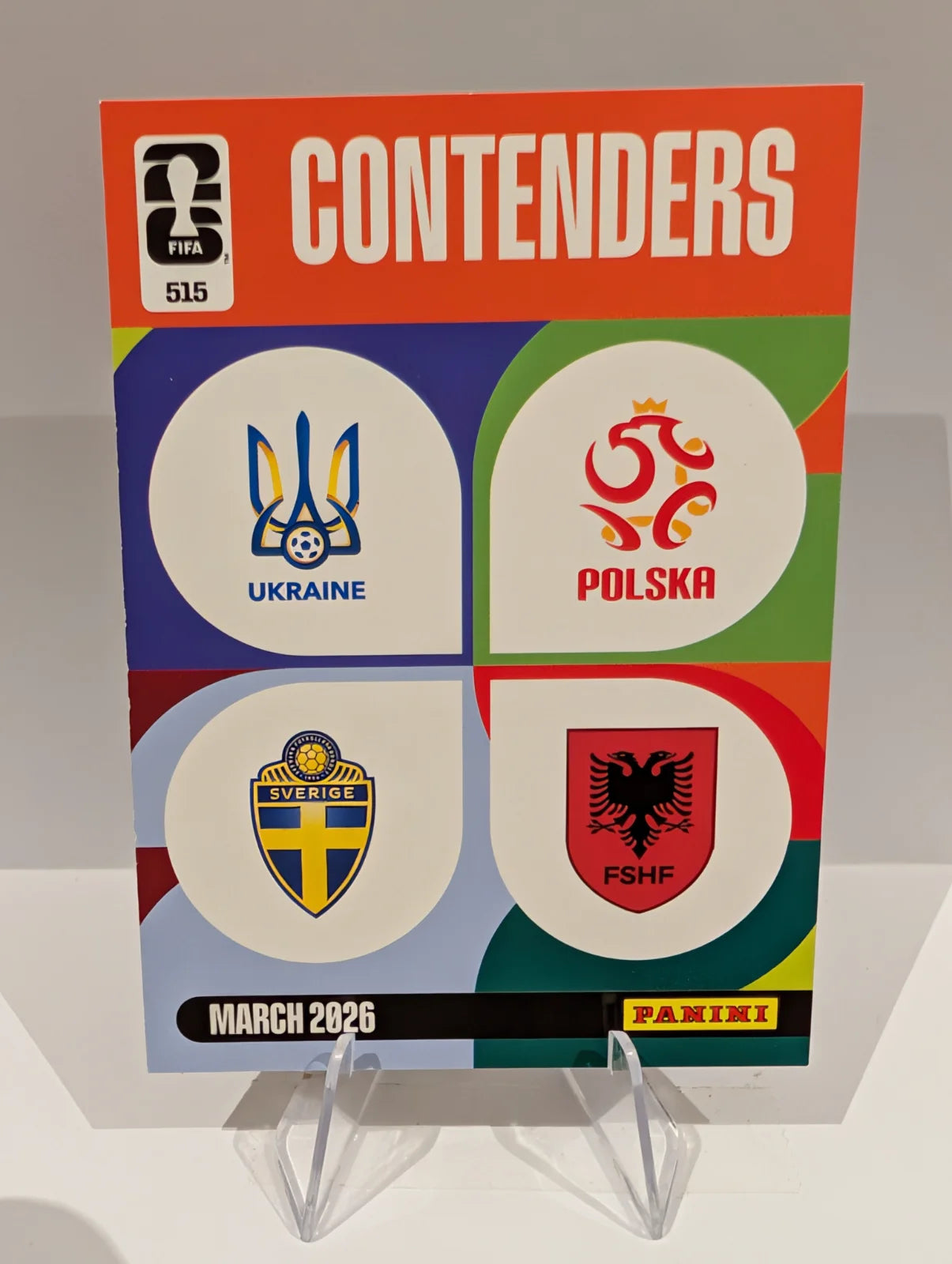515 Ukraine / Sweden / Poland / Albania - Contenders - Panini Adrenalyn XL World Cup 2026