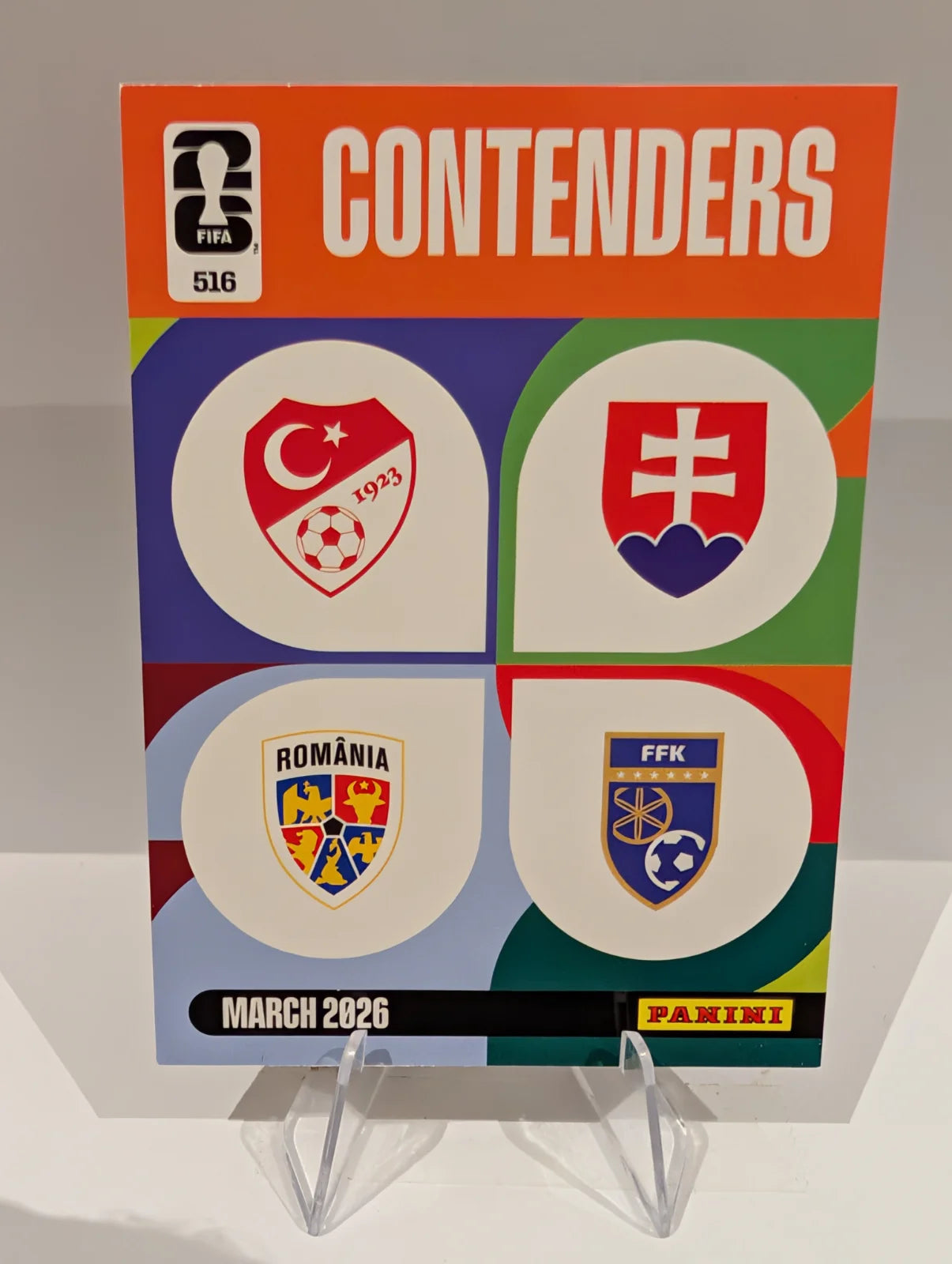 516 Turkey / Romania / Slovakia / Kosovo - Contenders - Panini Adrenalyn XL World Cup 2026