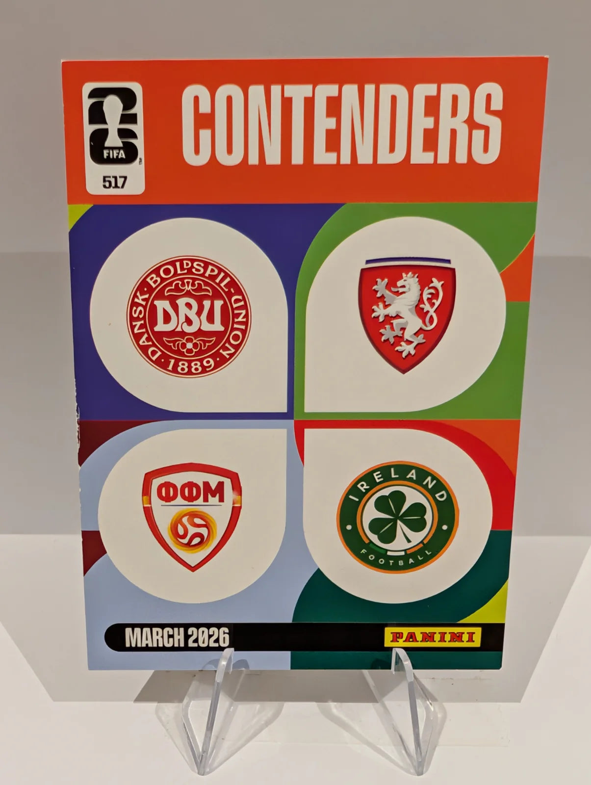 517 Denmark / North Macedonia / Czech Republic / Republic of Ireland - Contenders - Panini Adrenalyn XL World Cup 2026
