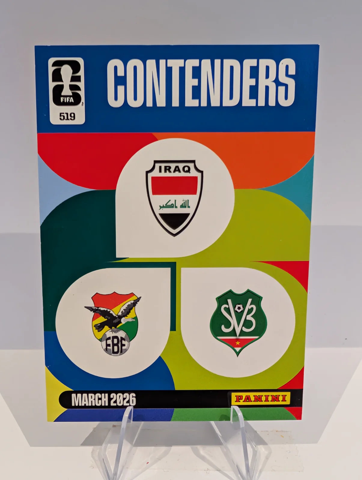 519 Suriname / Bolivia / Iraq - Contenders - Panini Adrenalyn XL World Cup 2026