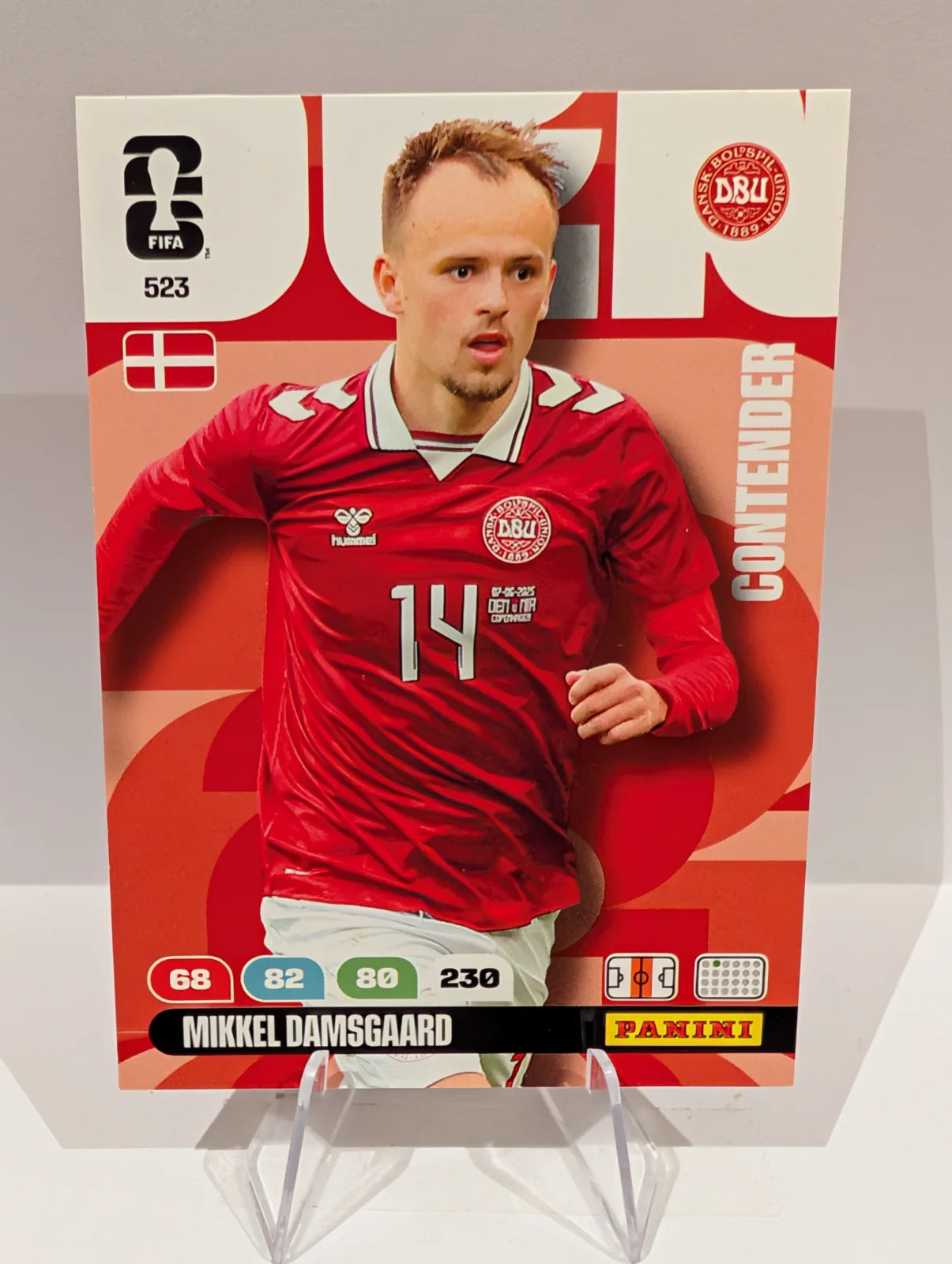 523 Mikkel Damsgaard - Denmark - Panini Adrenalyn XL World Cup 2026