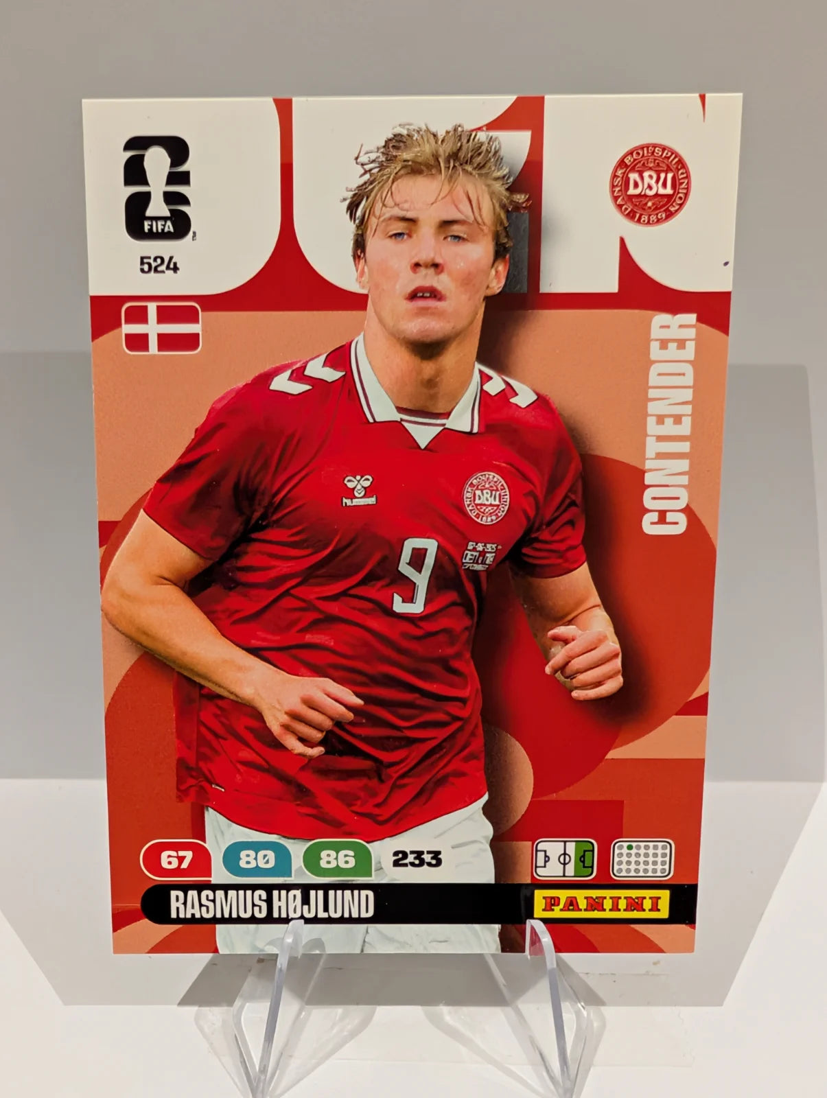 524 Rasmus Hojlund - Denmark - Panini Adrenalyn XL World Cup 2026