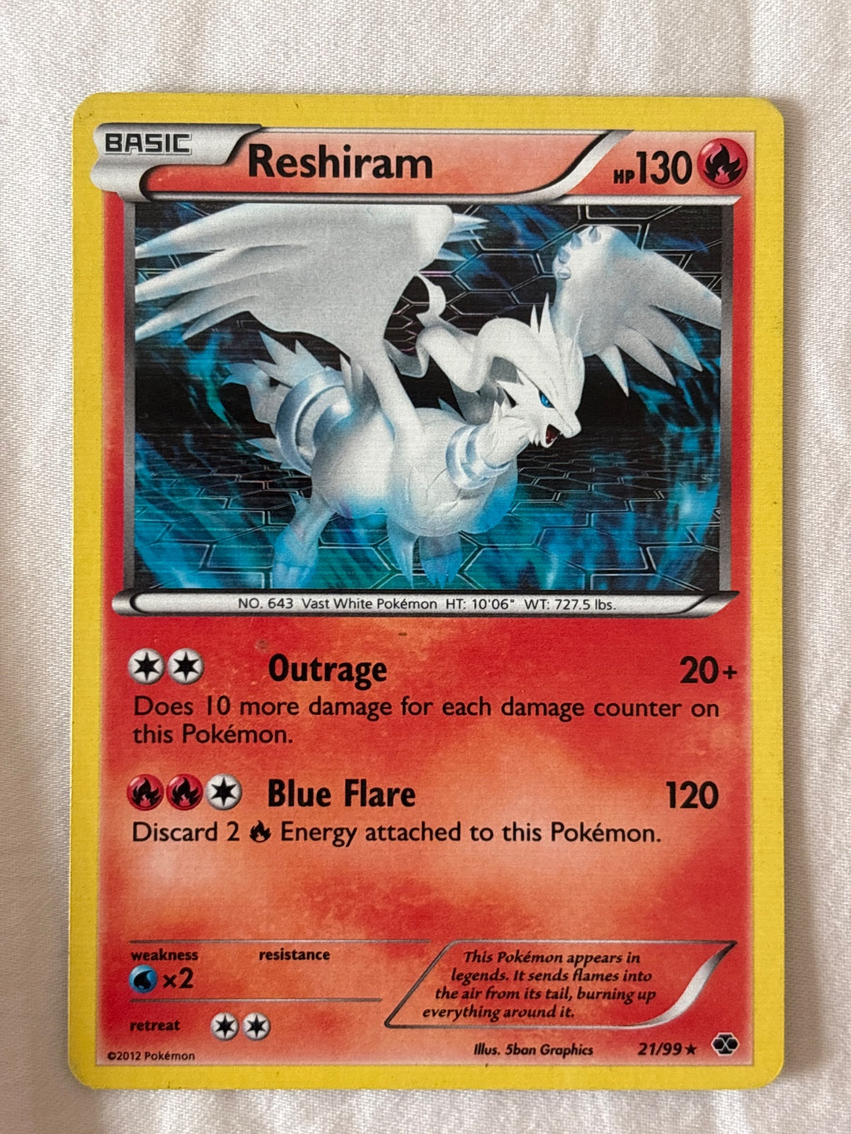 Reshiram 21 · Normal (Next Destinies)