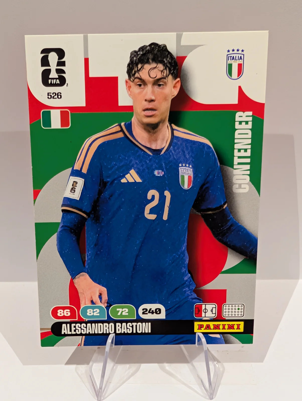 526 Alessandro Bastoni - Italy - Panini Adrenalyn XL World Cup 2026