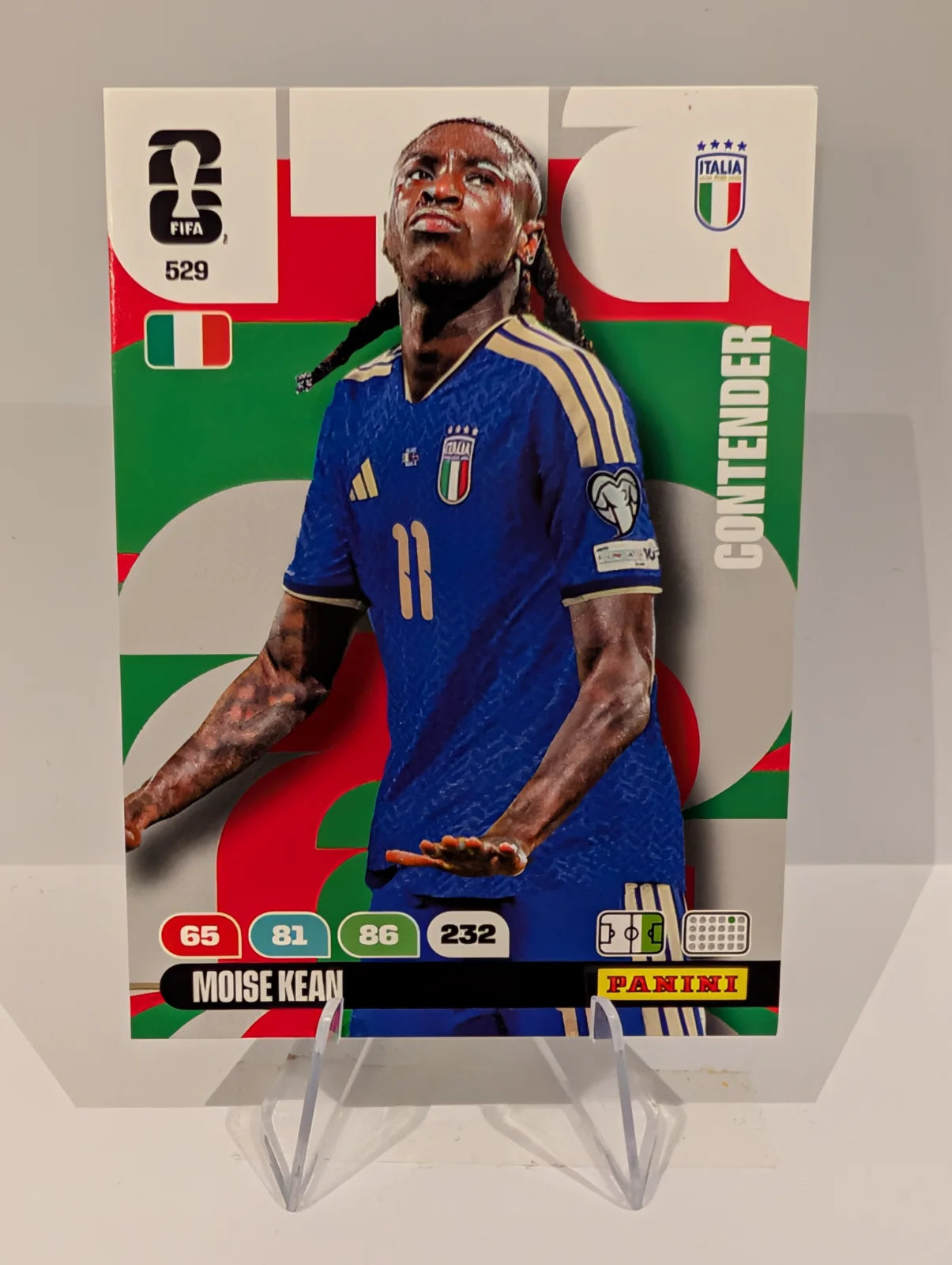 529 Moise Kean - Italy - Panini Adrenalyn XL World Cup 2026