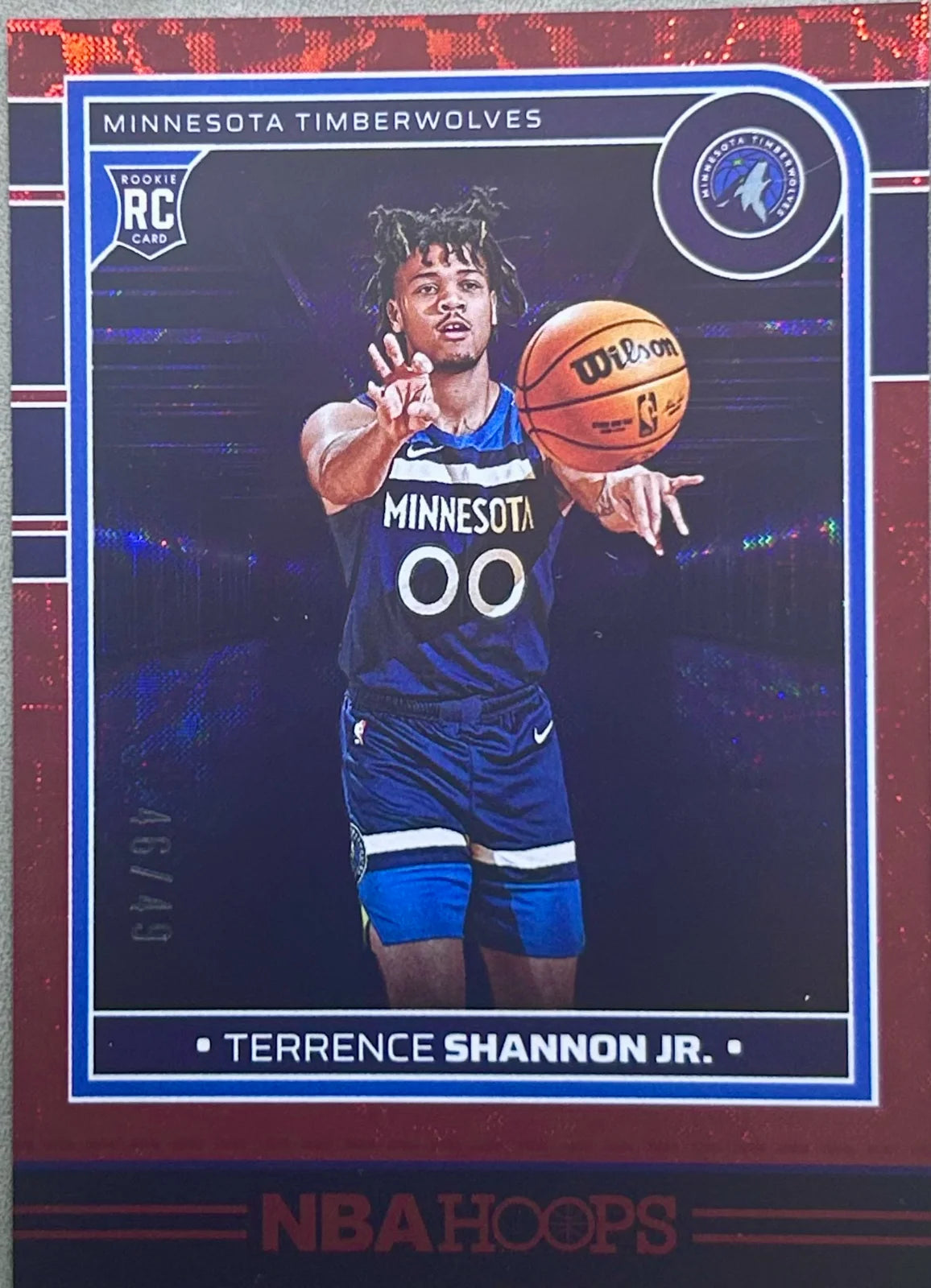 Terrence Shannon Jr. 2024-25 Panini Hoops Red Scope /49