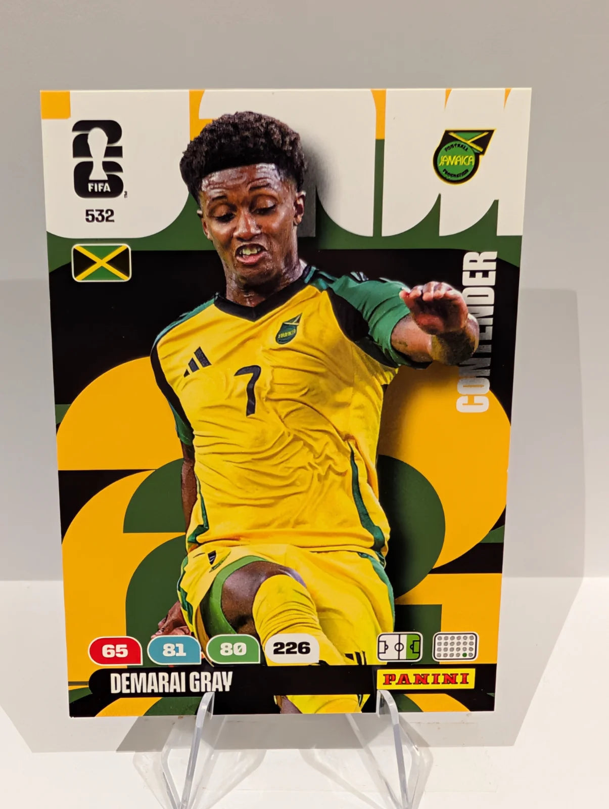 532 Demarai Gray - Jamaica - Panini Adrenalyn XL World Cup 2026