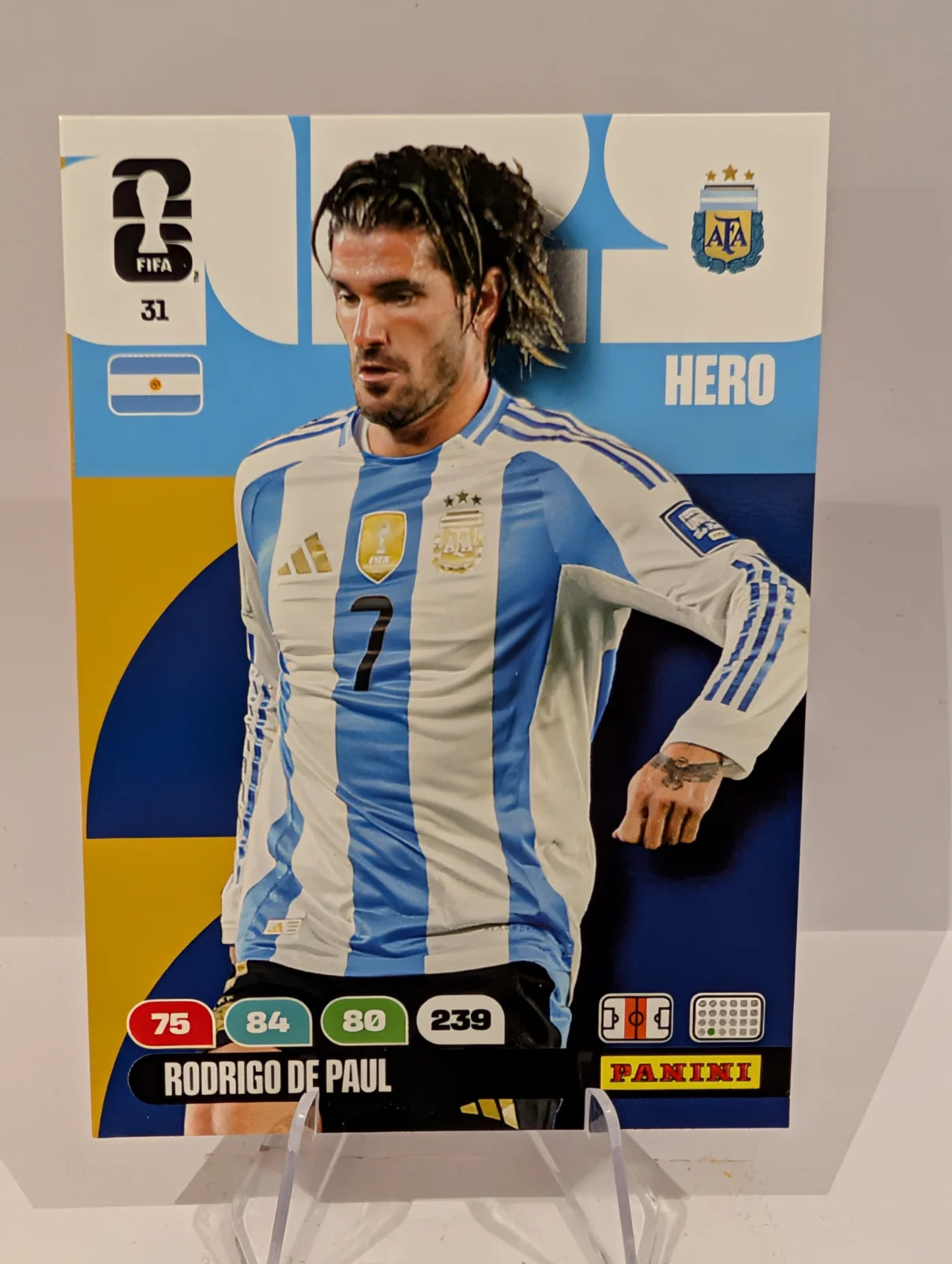 031 Rodrigo De Paul - Argentina - Panini Adrenalyn XL World Cup 2026