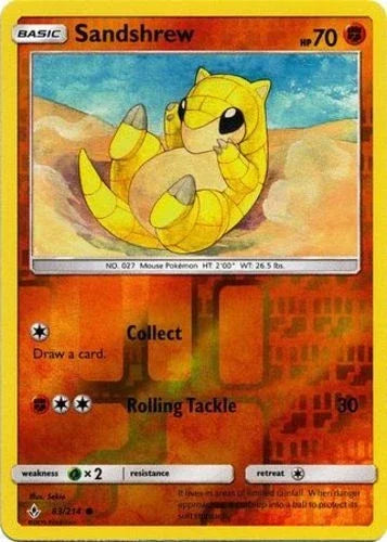Sandshrew 83 · (Unbroken Bonds) Reverse Holo By Sekio