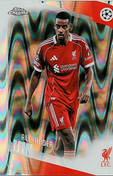 2025-26 Topps Chrome Raywave Refractor Alexander Isak #116
