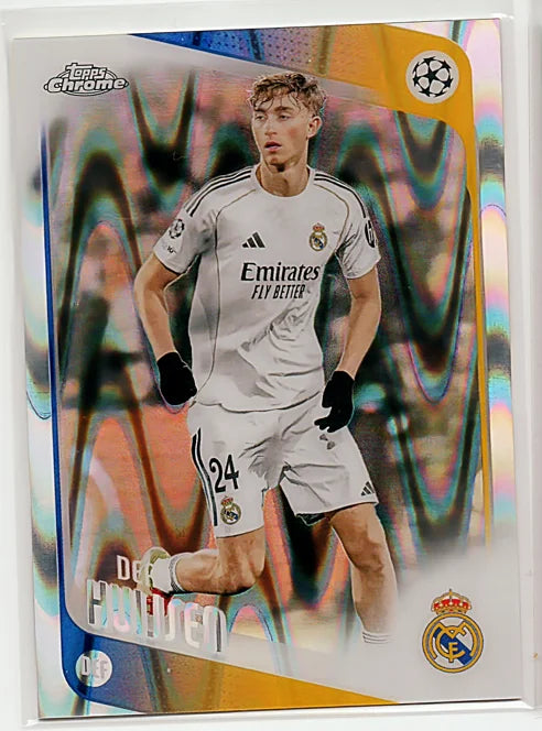 Dean Huijsen 2025-26 Topps Chrome UEFA Club Competitions #39 RayWave Refractor