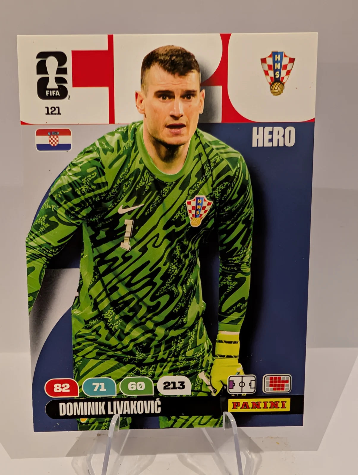 121 Dominic Livacovic - Croatia - Panini Adrenalyn XL World Cup 2026
