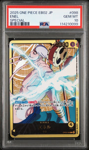 PSA 10 - One Piece - Enel (JP) OP05-098 · Gold SP (Anime 25th Collection)