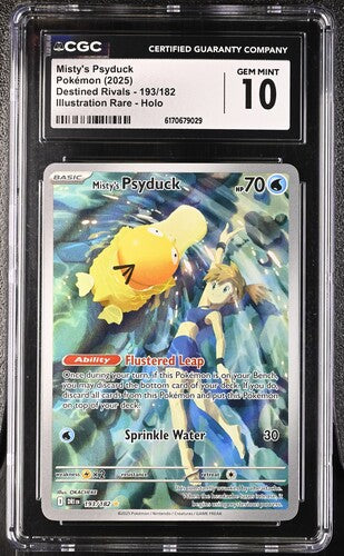 Misty's Psyduck 193/182 · Holofoil (Destined Rivals) — CGC 10