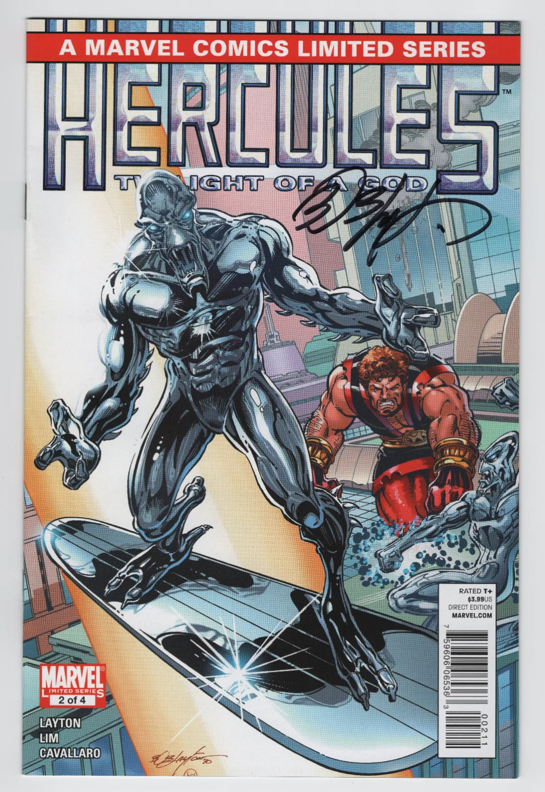 Hercules: Twilight of a God #2, a 2010 ( Signed by Bob Layton )