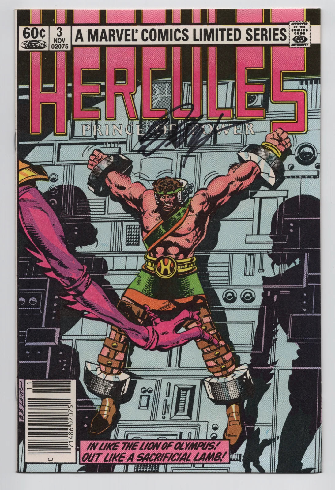 Hercules: Prince of Power #3 1982 1st Series ( Signed by Bob Layton )