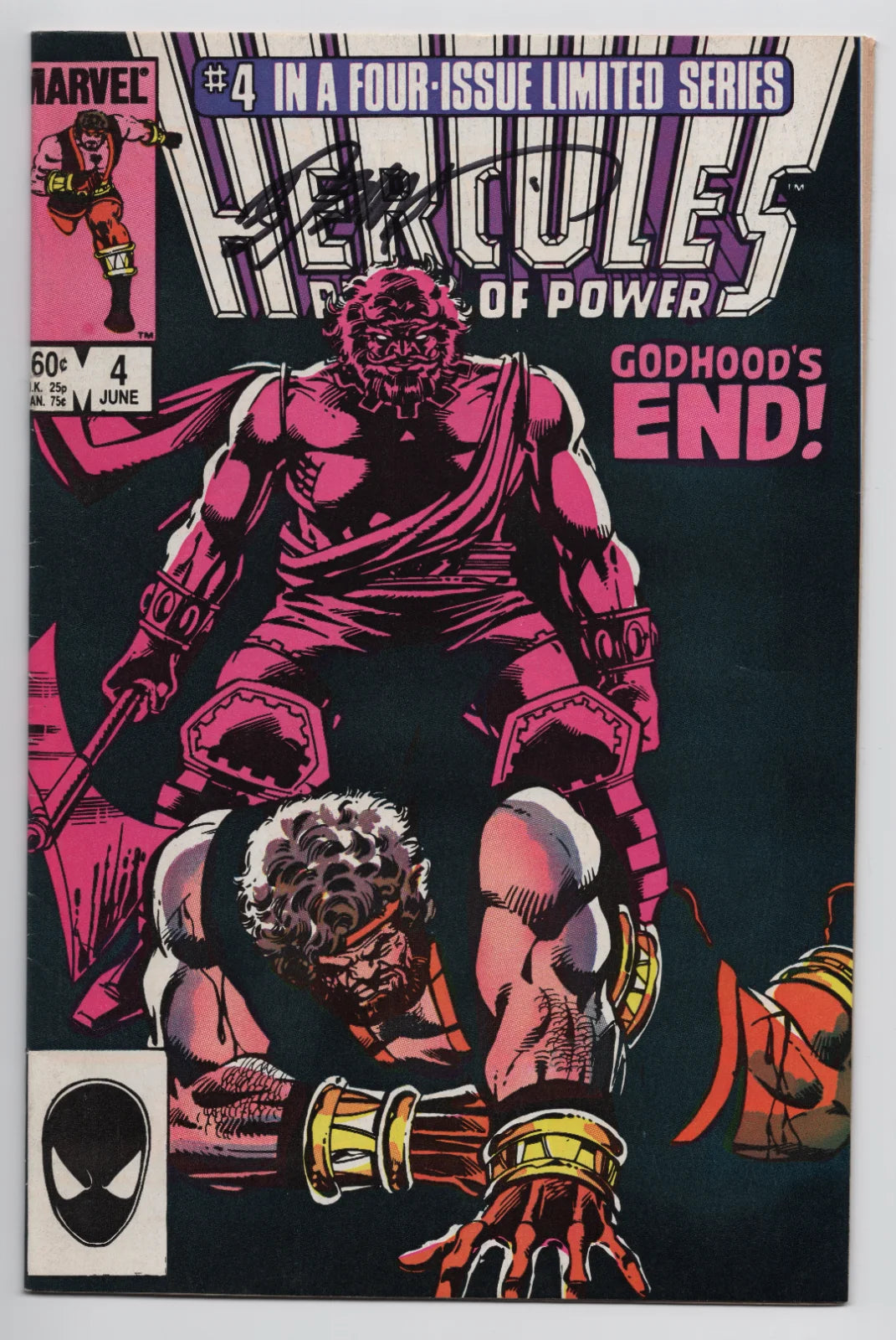 Hercules, Prince Of Power #4 Mini-Series (Marvel, 1984) ( Signed by Bob Layton )
