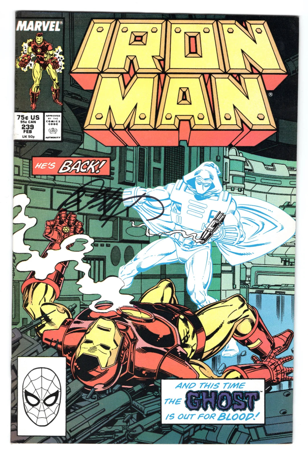 Iron Man #239 FN (1968 1st Series ) ( Signed by Bob Layton )