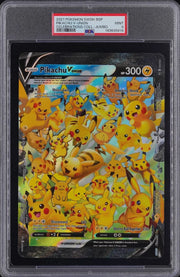 *JUMBO Card* 2021 POKEMON SWSH BLACK STAR PROMO PIKACHU V-UNION CELEBRATIONS COLL. PSA 9