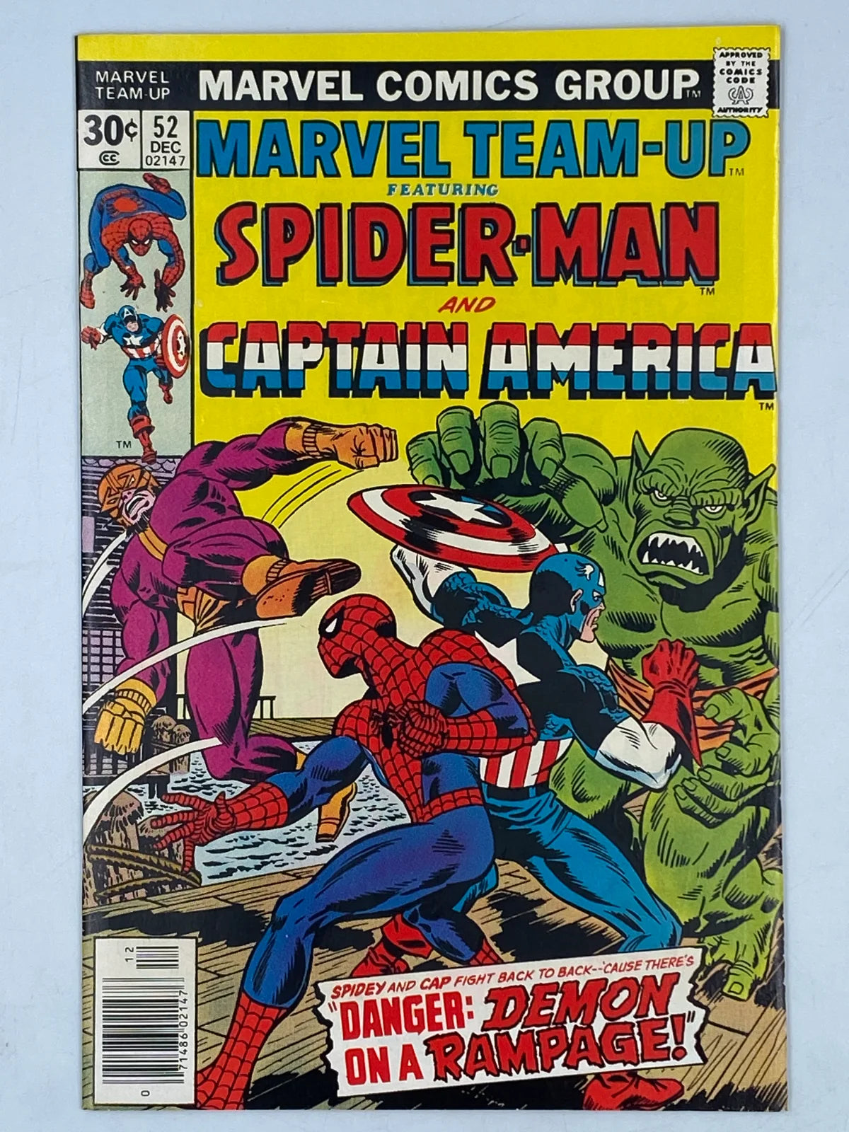 Marvel Team-Up Spider-Man and Captain America #52 December 1976.
