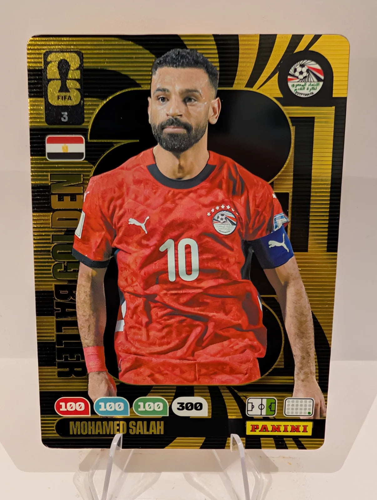 003 Mohamed Salah - Golden Baller - Panini Adrenalyn XL World Cup 2026