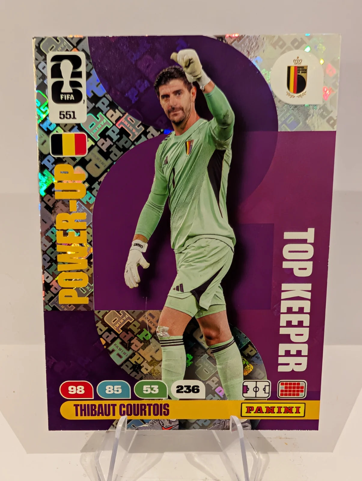 551 Thibaut Courtois - Top Keeper - Panini Adrenalyn XL World Cup 2026