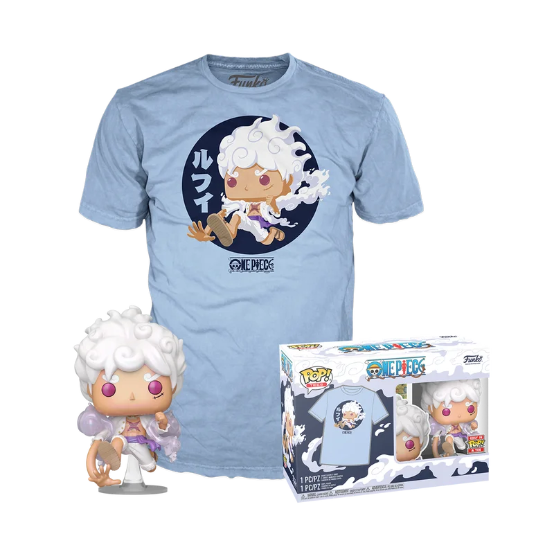 Pop! & Tee Luffy (Gear Five) SIZE LARGE SEALED