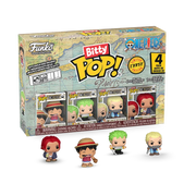 Bitty Pop! One Piece 4-Pack Series 1 (SHANKS, LUFFY, ZORO, AXE-HAND MORGAN)