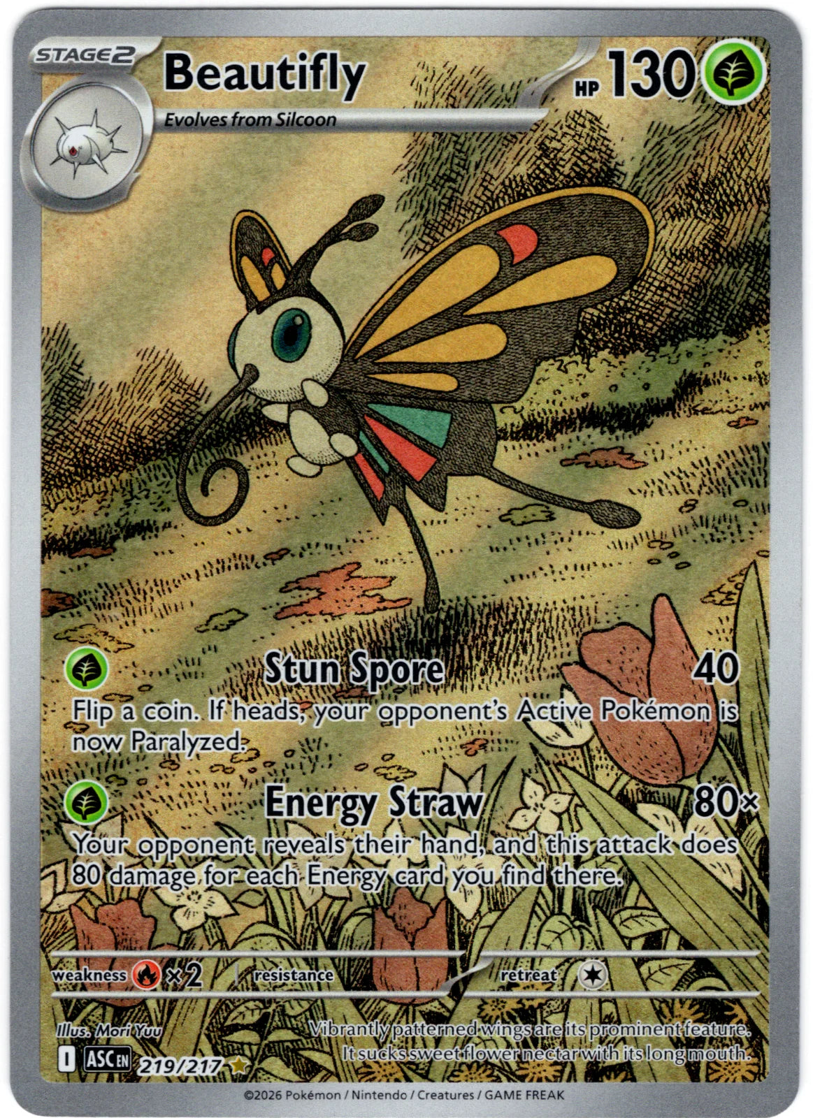 Beautifly 219/217 · Holofoil (Ascended Heroes)