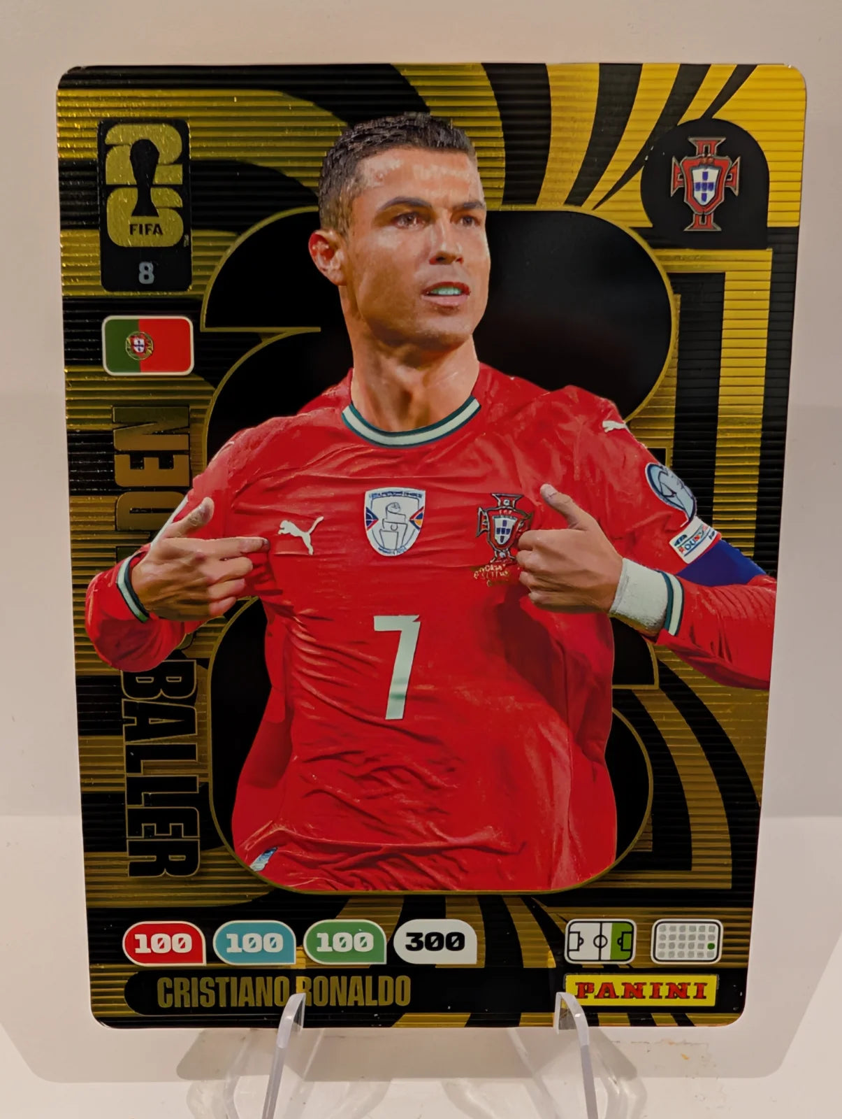 008 Cristiano Ronaldo - Golden Baller - Panini Adrenalyn XL World Cup 2026
