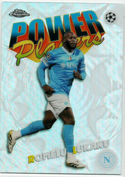 Romelu Lukaku 2025-26 Topps Chrome UEFA Power Players #PP-12 Napoli Refractor