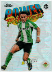 Antony 2025-26 Topps Chrome UEFA Power Players #PP-27 Betis Refractor