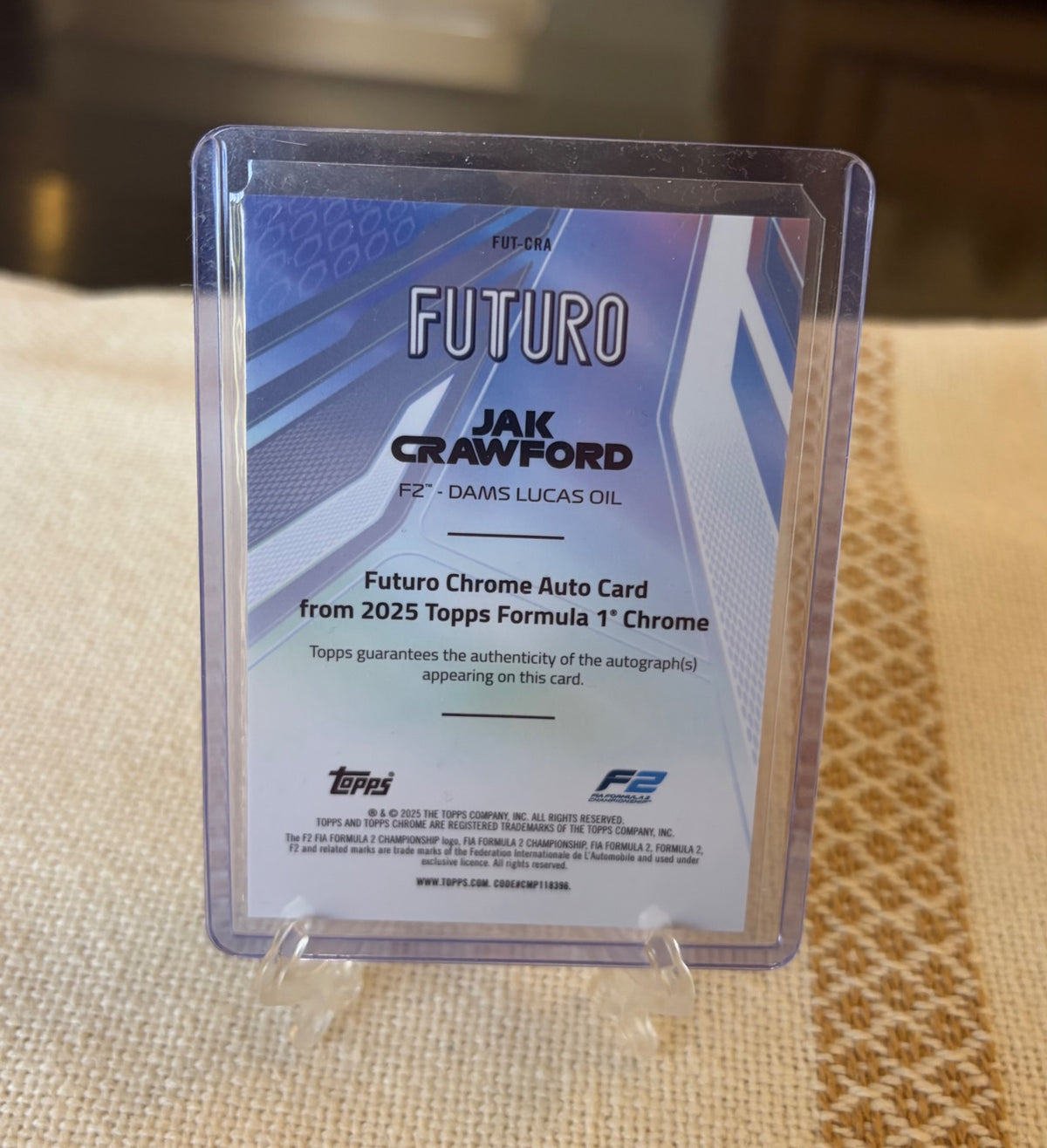Topps F1 75th edition F2 auto