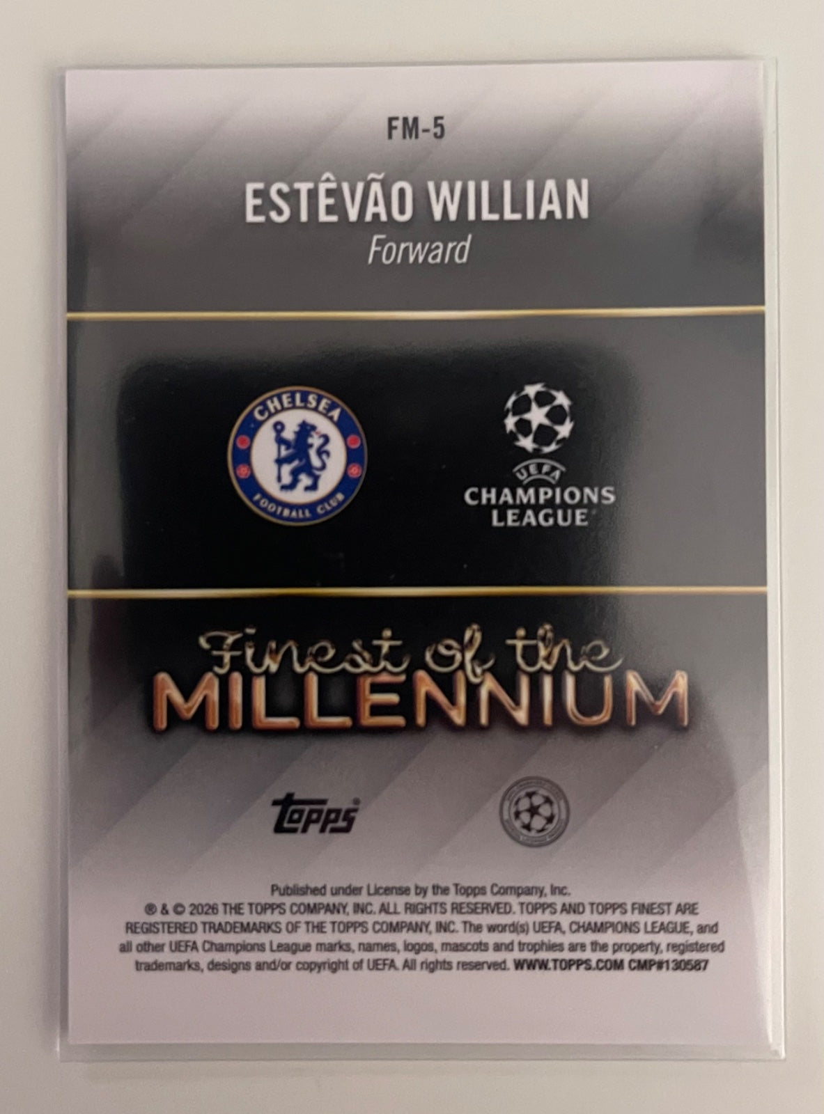 Estevao Willian Finest of the Millenium (2026-26 Topps Finest UCC)